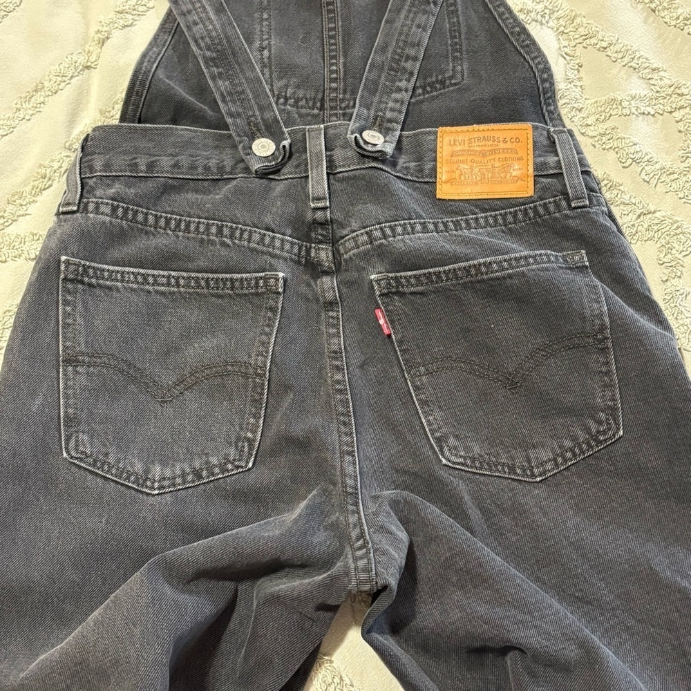Levi's Premium Washed Black Women’s Overalls size XS